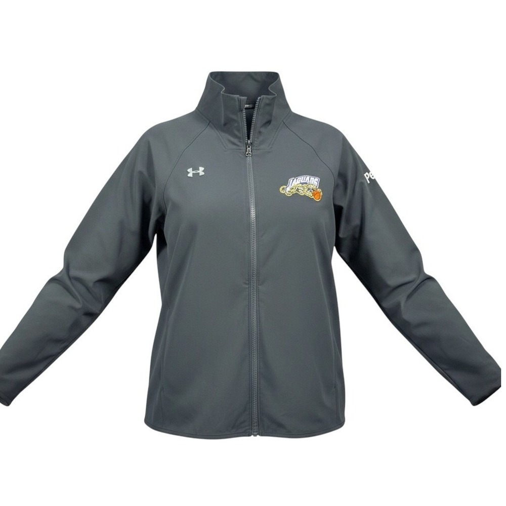 Under Armour Jacket Mens Large Black HeatGear Jaguars Basketball Full Zip Track